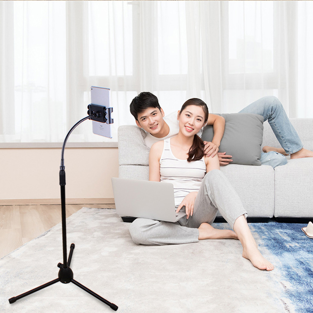 Universal-Height-Adjustable-Mobile-Phone-Floor-Stand-Holder-for-Mobile-Phone-or-Tablet-between-35-10-1747812-11