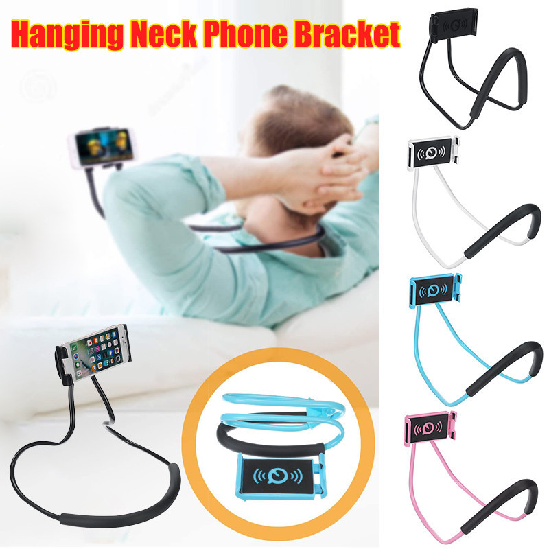 Universal-Lazy-Hanging-Neck-Phone-Stand-Mount-Necklace-Support-Bracket-Holder-1736519-1