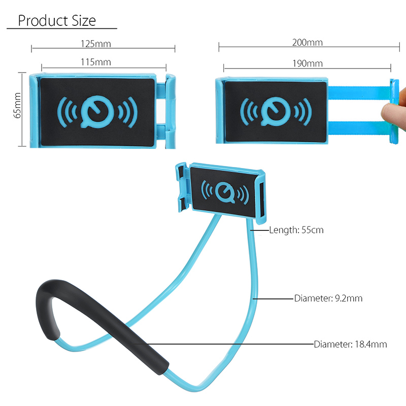 Universal-Lazy-Hanging-Neck-Phone-Stand-Mount-Necklace-Support-Bracket-Holder-1736519-5