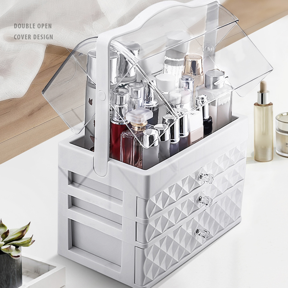 123-Layers-Cosmetic-Storage-Box-Desktop-Makeup-Organizer-Dustproof-Earrings-Jewelry-Box-Display-Stan-1627665-5