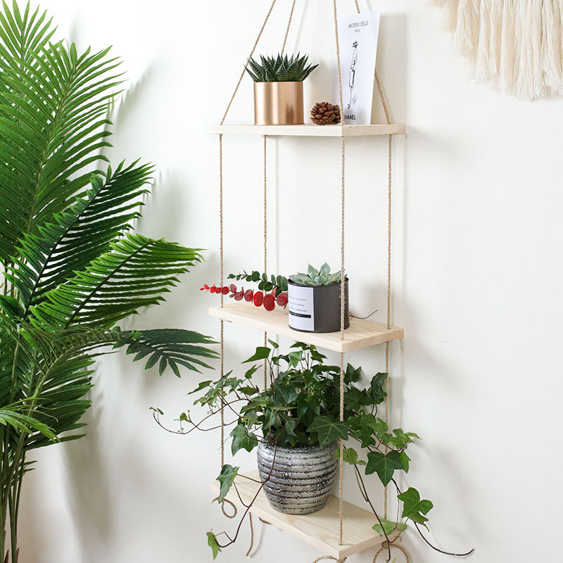 123-Layers-Wall-Hanging-Rack-Rope-Wood-Wall-Mounted-Plant-Flower-Pot-Storage-Shelf-Home-Office-Wall--1719153-5
