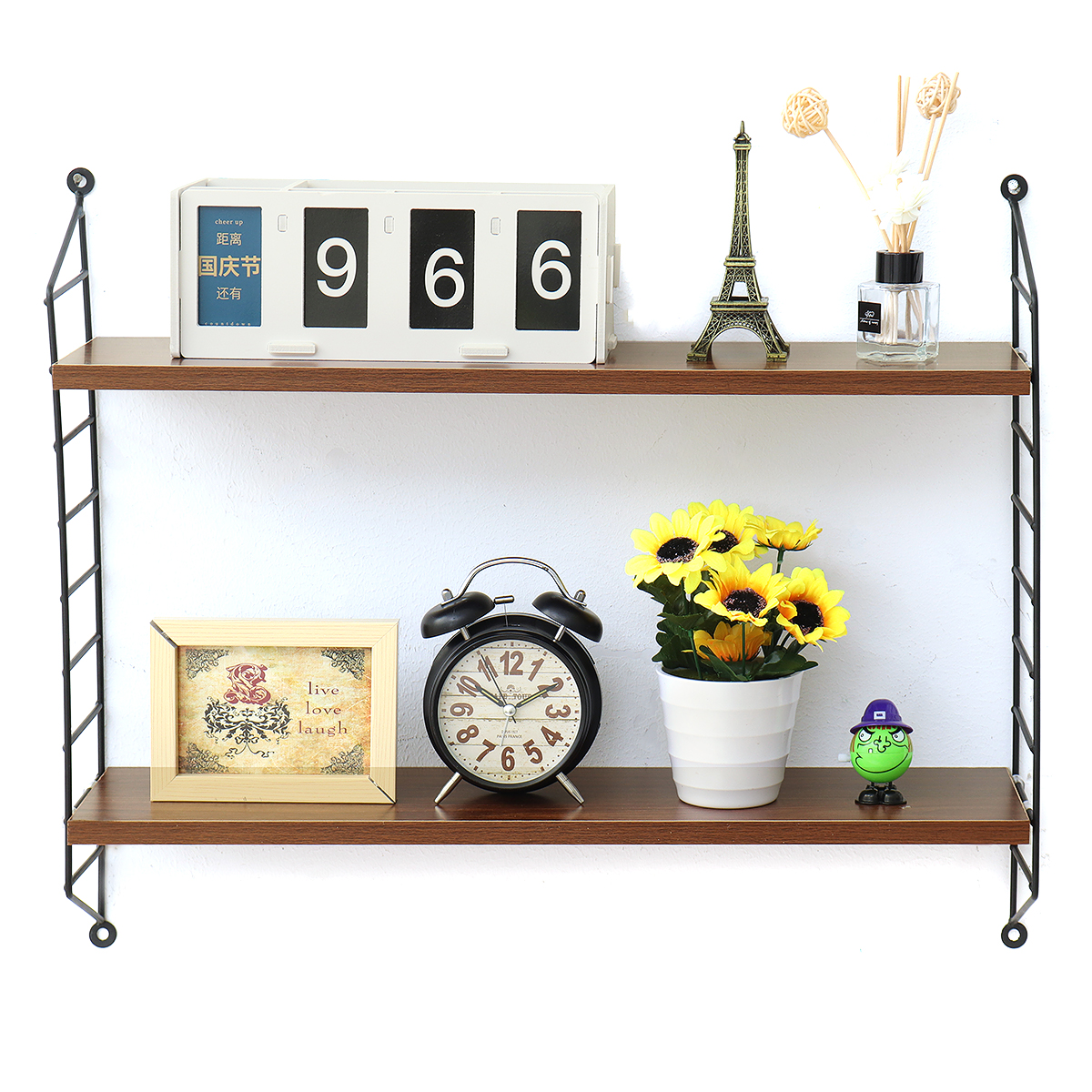 2-Layers-Wall-Shelf-Bedroom-Bookshelf-P2MDF--Steel-Frame-for-Home-Office-1899284-1