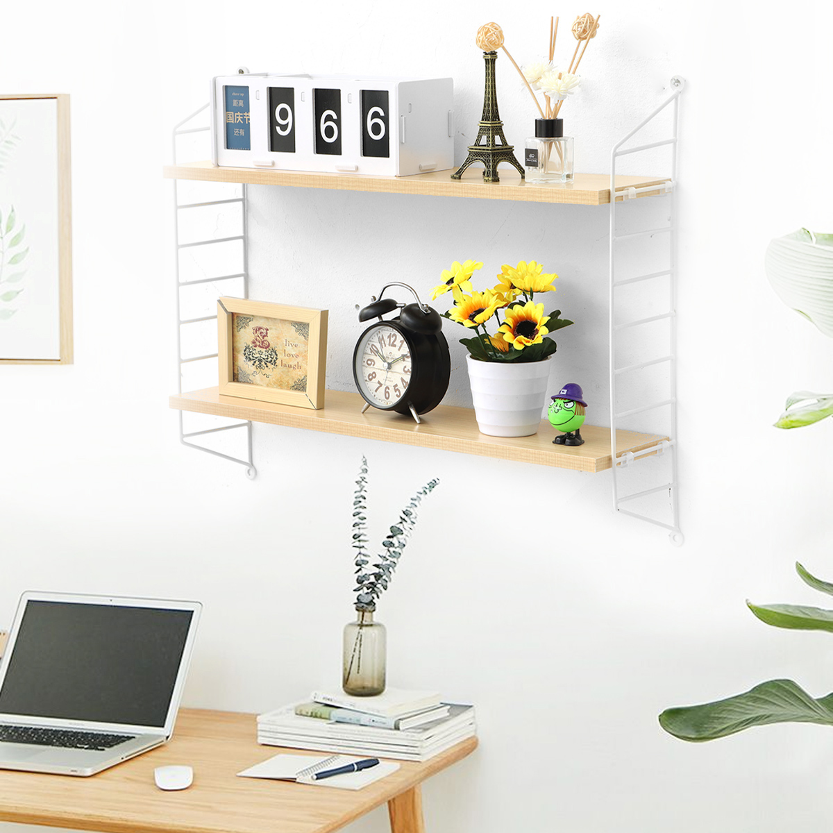 2-Layers-Wall-Shelf-Bedroom-Bookshelf-P2MDF--Steel-Frame-for-Home-Office-1899284-8