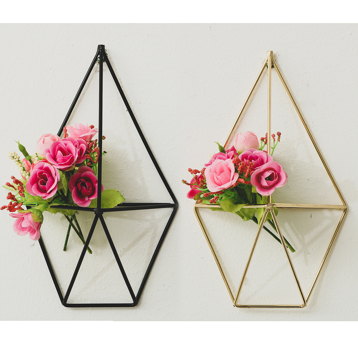 2-Pcs-Wall-Mounted-Geometric-Flower-Stand-Wall-Hanging-Wrought-Iron-Plant-Storage-Rack-Holder-Home-O-1736564-7