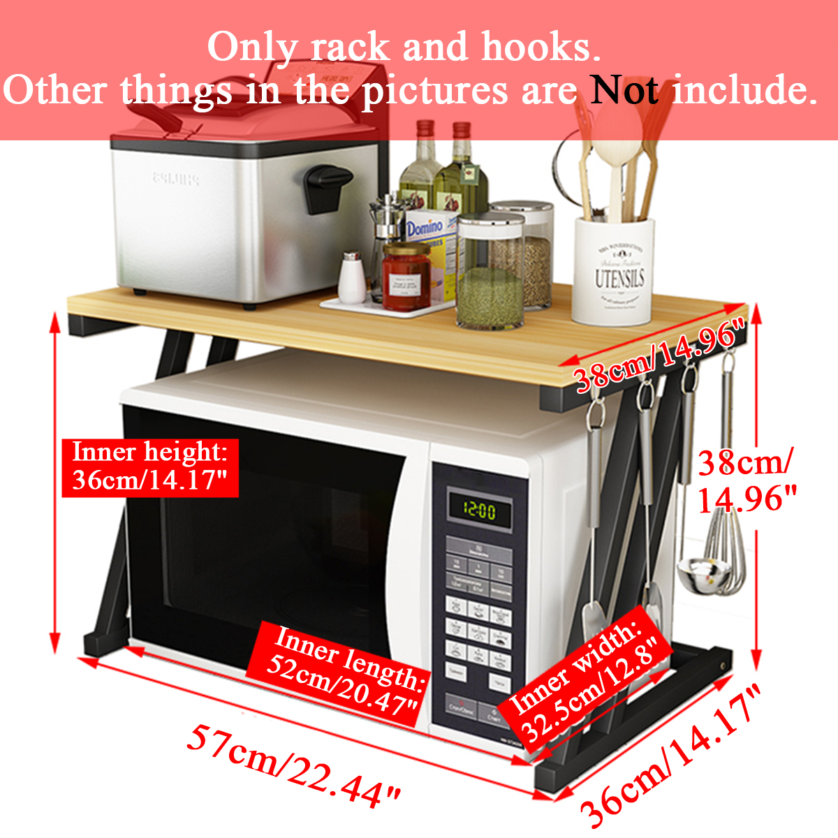 2-Tier-Kitchen-Baker-Rack-Microwave-Oven-Stand-Storage-Cart-Workstation-Shelf-Desktop-Organizer-1633559-7