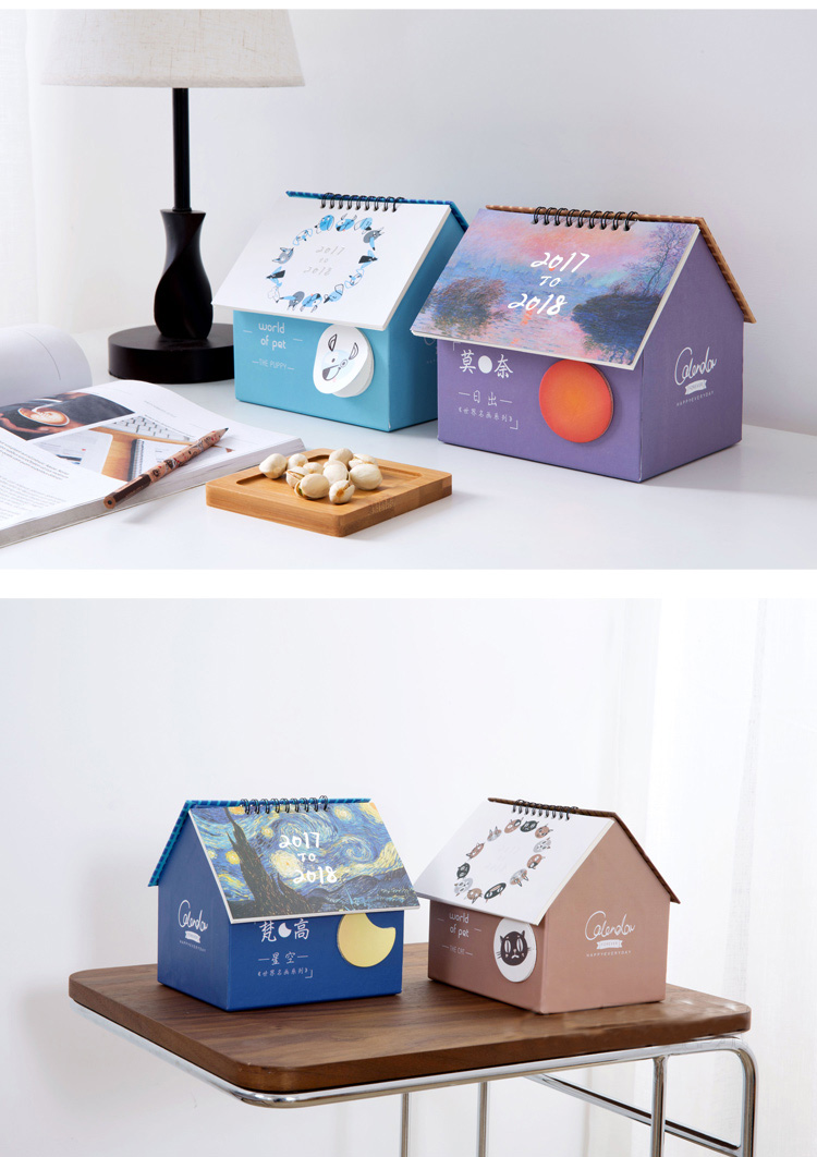 2018-Calendar-Notebook-Memo-Storage-Box-House-Container-Desk-Office-Daily-Planner-Student-Organizer-1246599-3