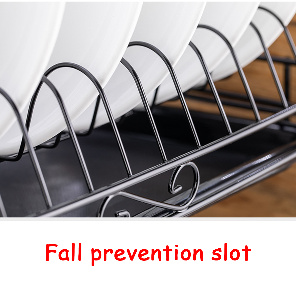 23-Tiers-Dish-Drainer-Holder-Metal-Drying-Rack-Basket-Bowl-Dish-Draining-Shelf-Dryer-Tray-Holder-Kit-1732659-5