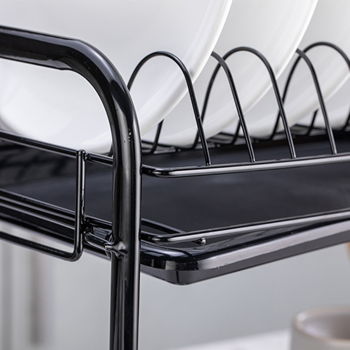 23-Tiers-Dish-Drainer-Holder-Metal-Drying-Rack-Basket-Bowl-Dish-Draining-Shelf-Dryer-Tray-Holder-Kit-1732659-9