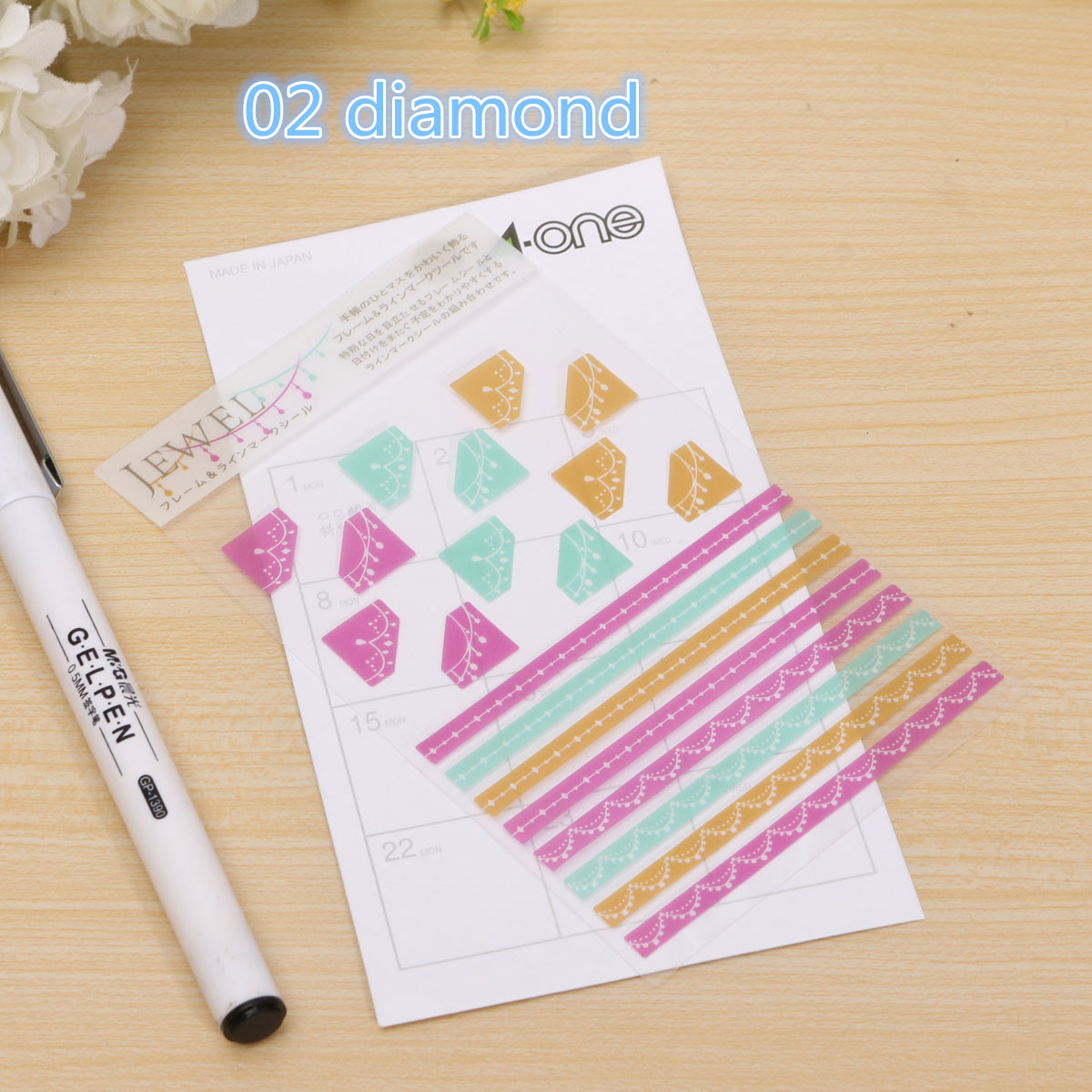 3-Pcs-Korea-Simple-Life-Painting-Diary-Stickers-Diary-Book-Album-Decoration-1011059-2