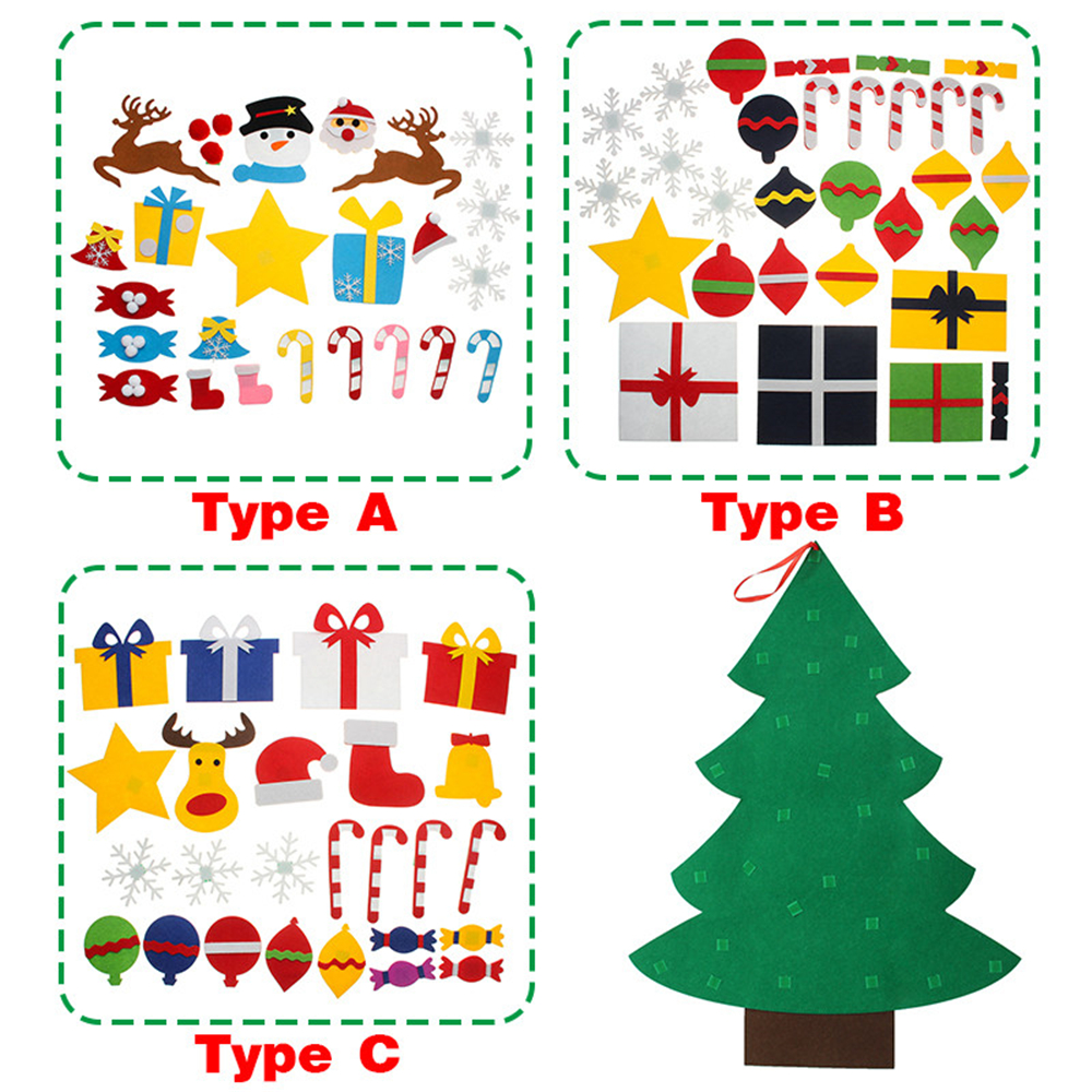 3-Types-DIY-Felt-Christmas-Tree-with-Ornaments-Xmas-Gift-Wall-Hanging-Decoration-Handmade-Home-Decor-1747082-5