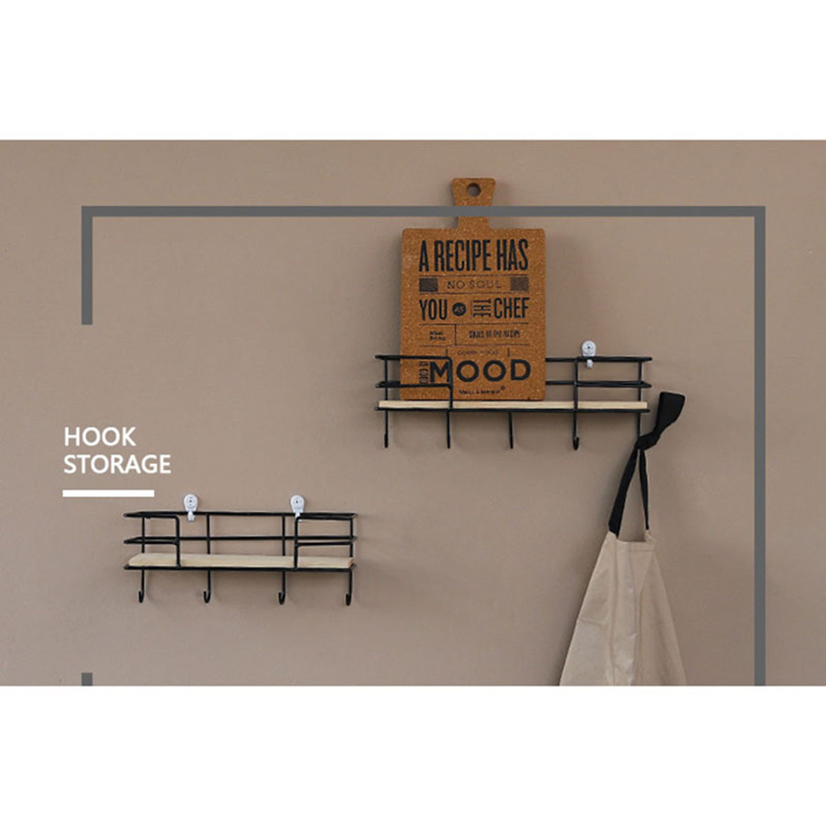 345-Hooks-Wood-Wall-mounted-Shelf-Hook-Storage-Rack-Wall-Decoration-Coat-Hanging-Desktop-Organizer-1399637-3