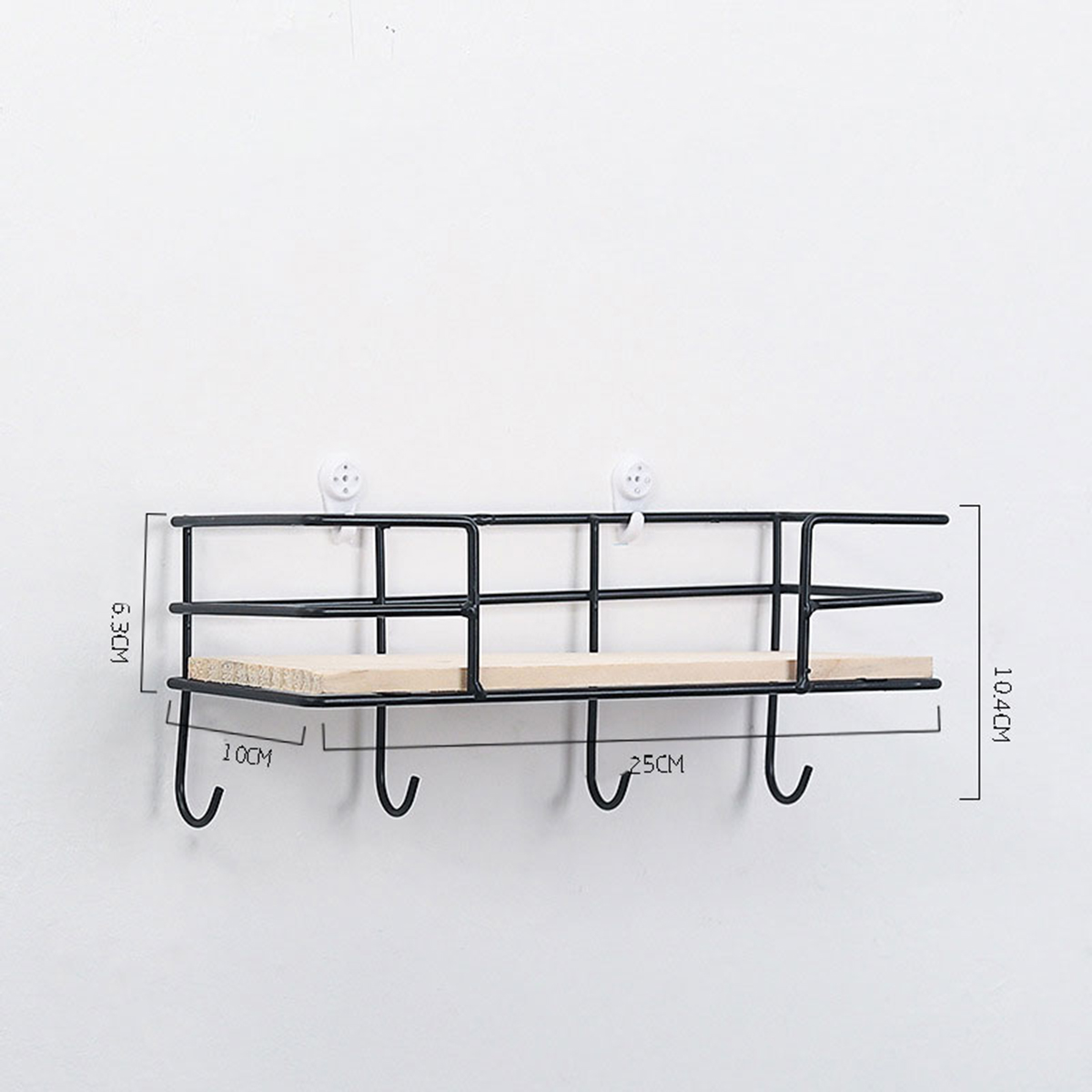 345-Hooks-Wood-Wall-mounted-Shelf-Hook-Storage-Rack-Wall-Decoration-Coat-Hanging-Desktop-Organizer-1399637-4