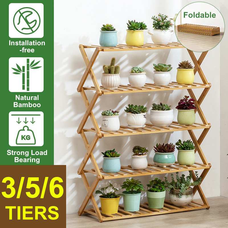 3456-Tiers-Bamboo-Flower-Rack-Plant-Storage-Shelf-Shoes-Rack-Bookshelf-Indoor-Outdoor-Garden-Planter-1791876-1
