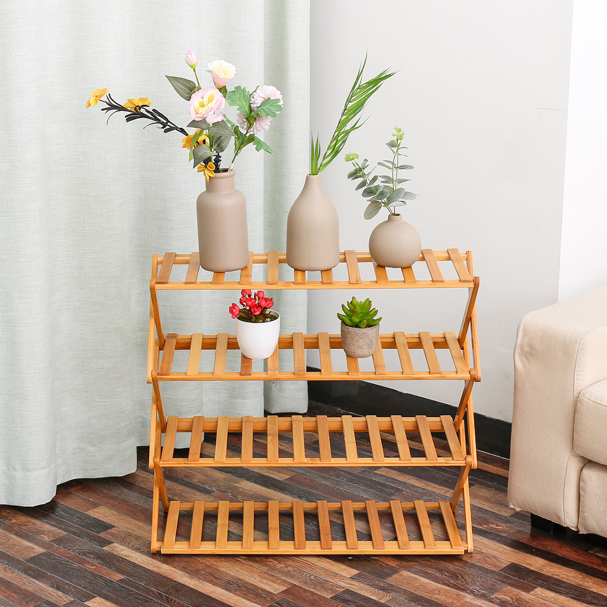 3456-Tiers-Bamboo-Flower-Rack-Plant-Storage-Shelf-Shoes-Rack-Bookshelf-Indoor-Outdoor-Garden-Planter-1791876-13