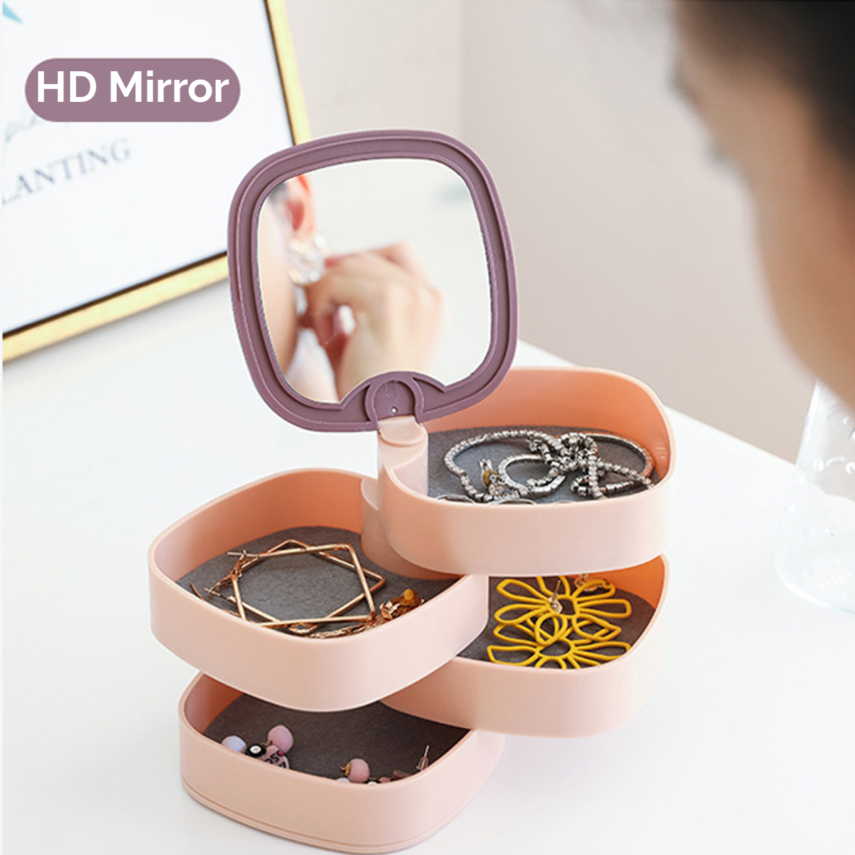 360-deg-Rotating-Jewelry-Box-4-Layers-Rotating-Storage-Box-Organizer-with-Cover-and-Mirror-Jewelry-B-1790423-3