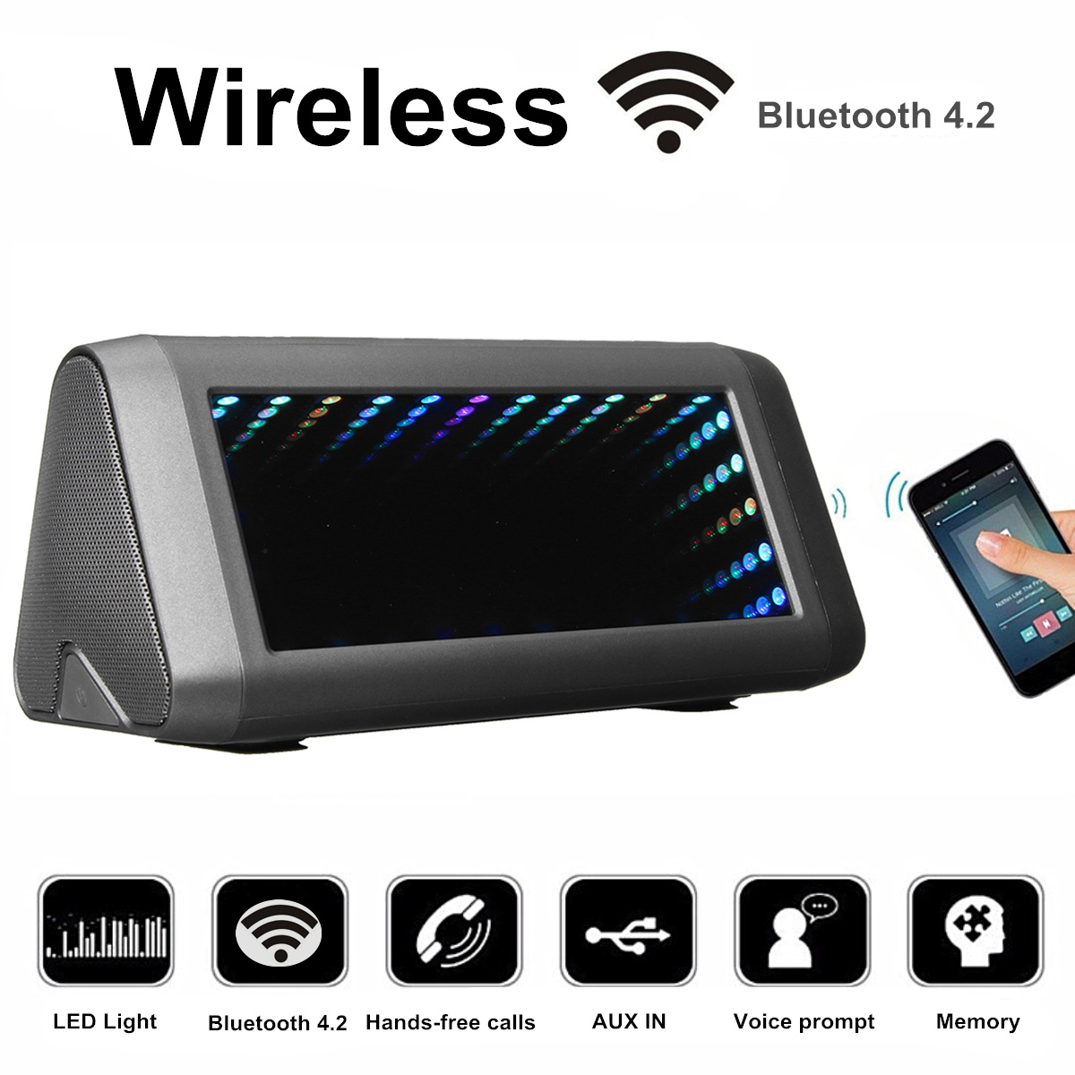 3D-LED-Mirror-Bluetooth-Speaker-Light-Outdoor-Portable--Built-in-Battery-NFC-Sensor-Stereo-Speaker-w-1799335-2