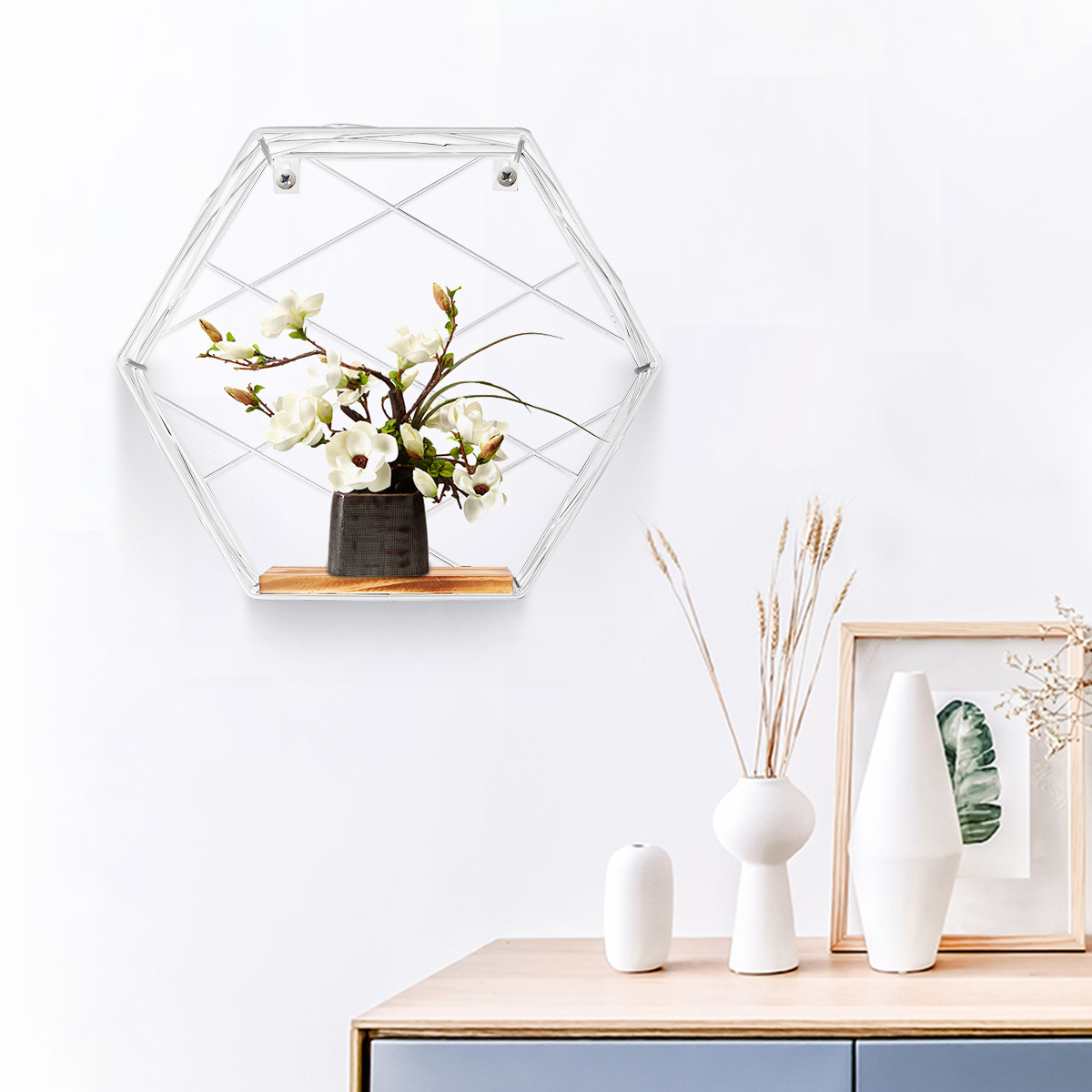 3Pcsset-Hexagonal-Wall-Mounted-Shelves-Floating-Wall-Storage-Rack-Holder-Organizer-Display-Stand-Hom-1792546-9