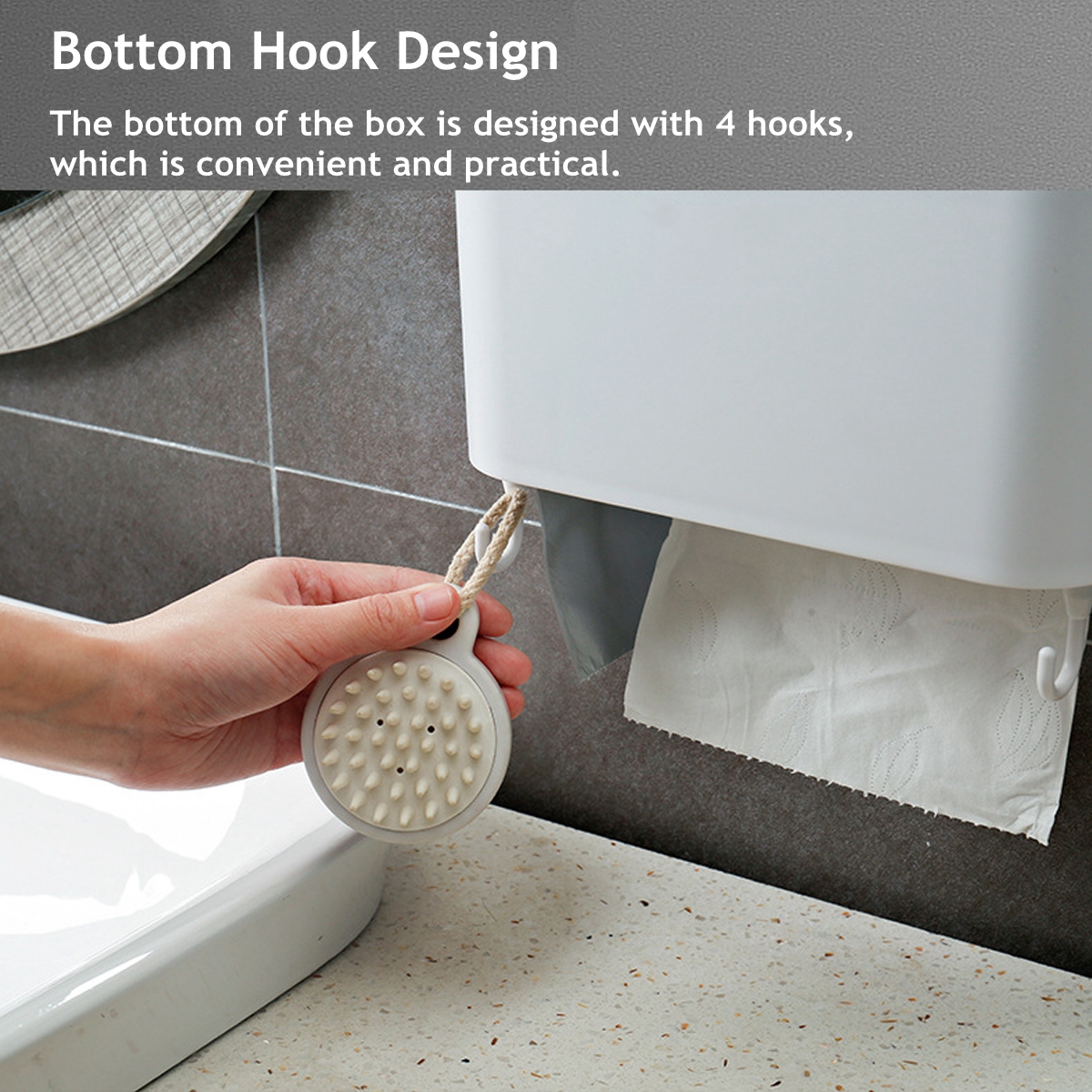 4-Hooks-Toilet-Tissue-Box-Paper-Napkin-Holder-Case-Punch-Free-Wall-Mounted-1796869-3