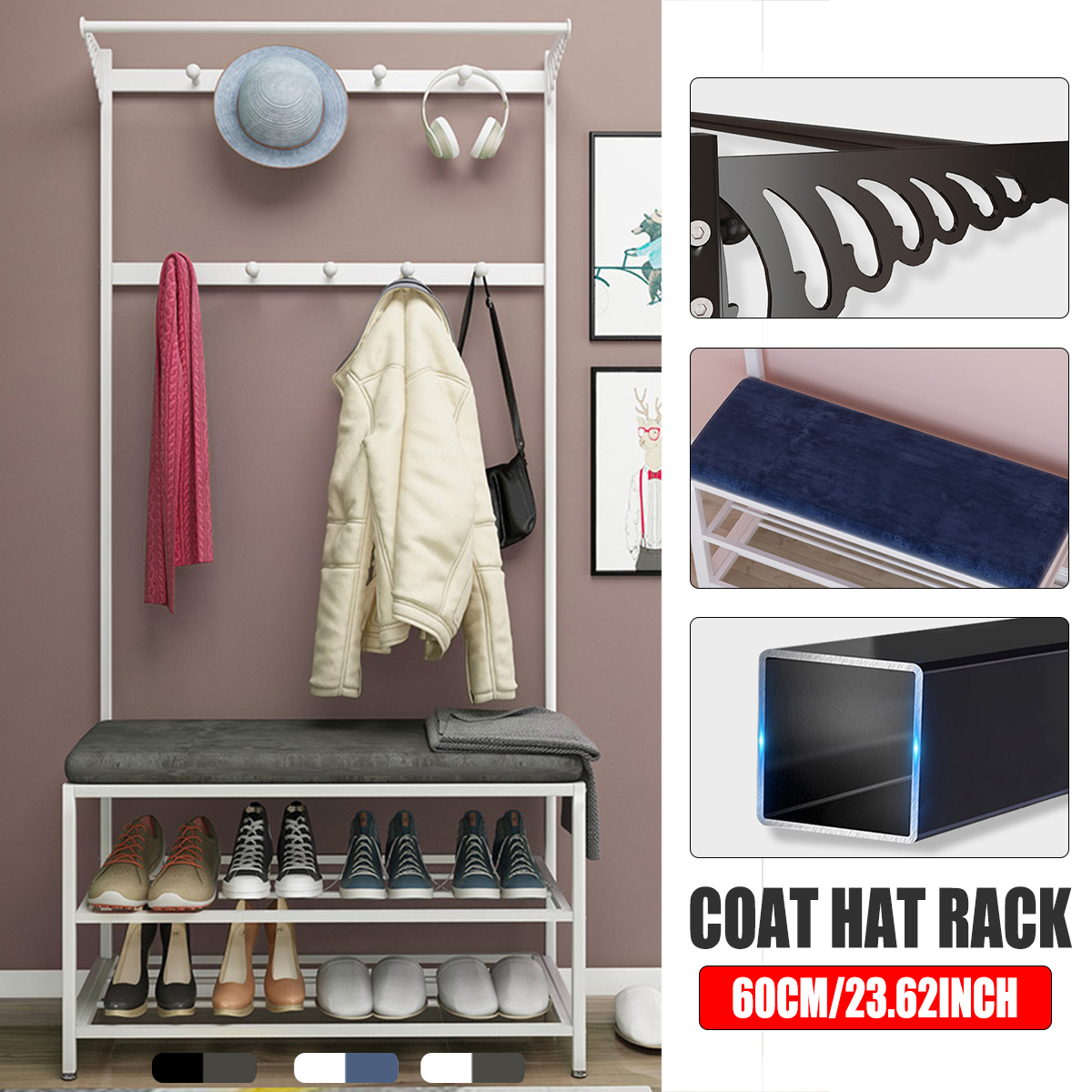 60cm-Coat-Rack-Shoe-Rack-Multifunctional-Storage-Bench-Door-Hat-Clothes-Umbrella-Hangers-Storage-She-1787865-1