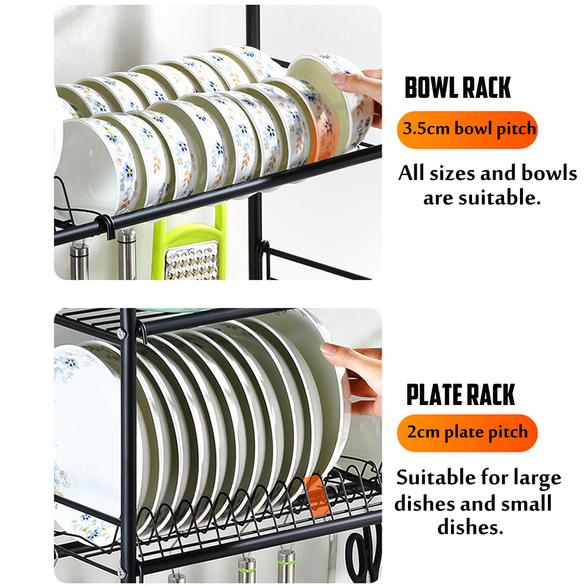 6383cm-Sink-Storage-Rack-12-Layers-Kitchen-Over-Sink-Dish-Drying-Drain-Shelf-Dish-Chopsticks-Storage-1775131-7