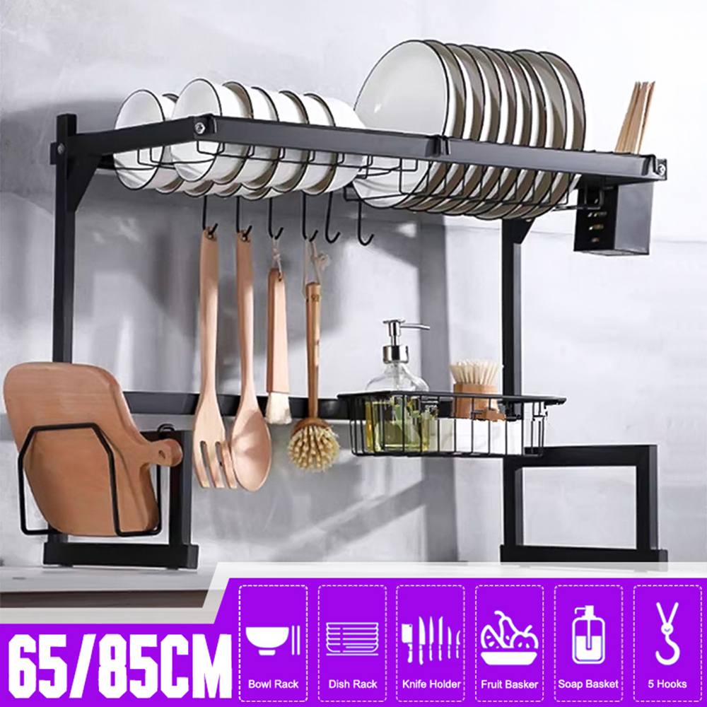 65cm85cm-Stainless-Steel-Over-Sink-Dish-Drying-Rack-Storage-Multifunctional-Arrangement-for-Kitchen--1775913-1