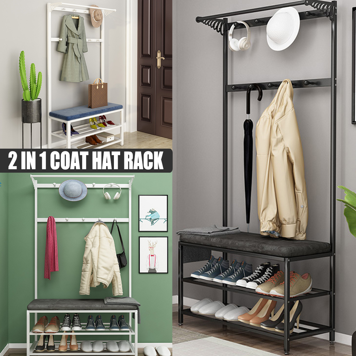80cm-Coat-Rack-Shoe-Rack-Multifunctional-Storage-Bench-Door-Hat-Clothes-Umbrella-Hangers-Storage-She-1787854-1