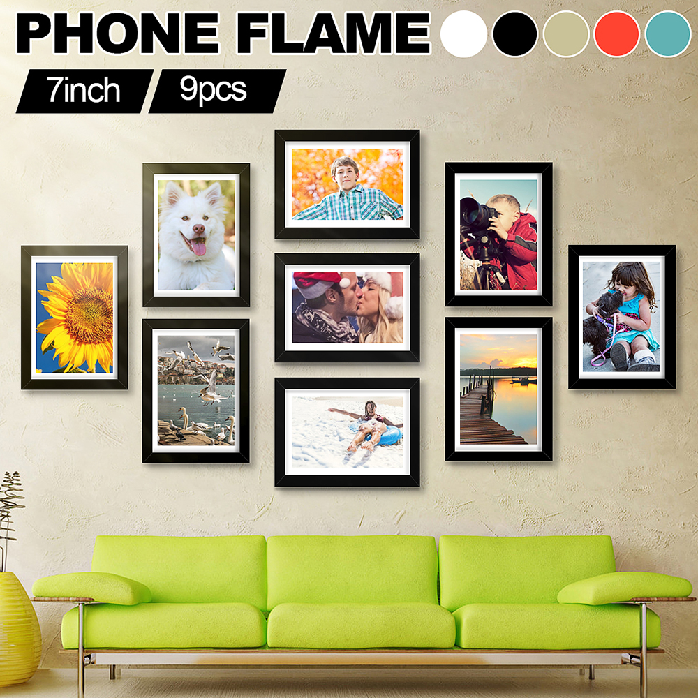 9pcs-Frame-DIY-Combination-Photo-Wall-Home-Decoration-Waterproof-Frame-Staircase-Living-Room-Bedroom-1899679-5