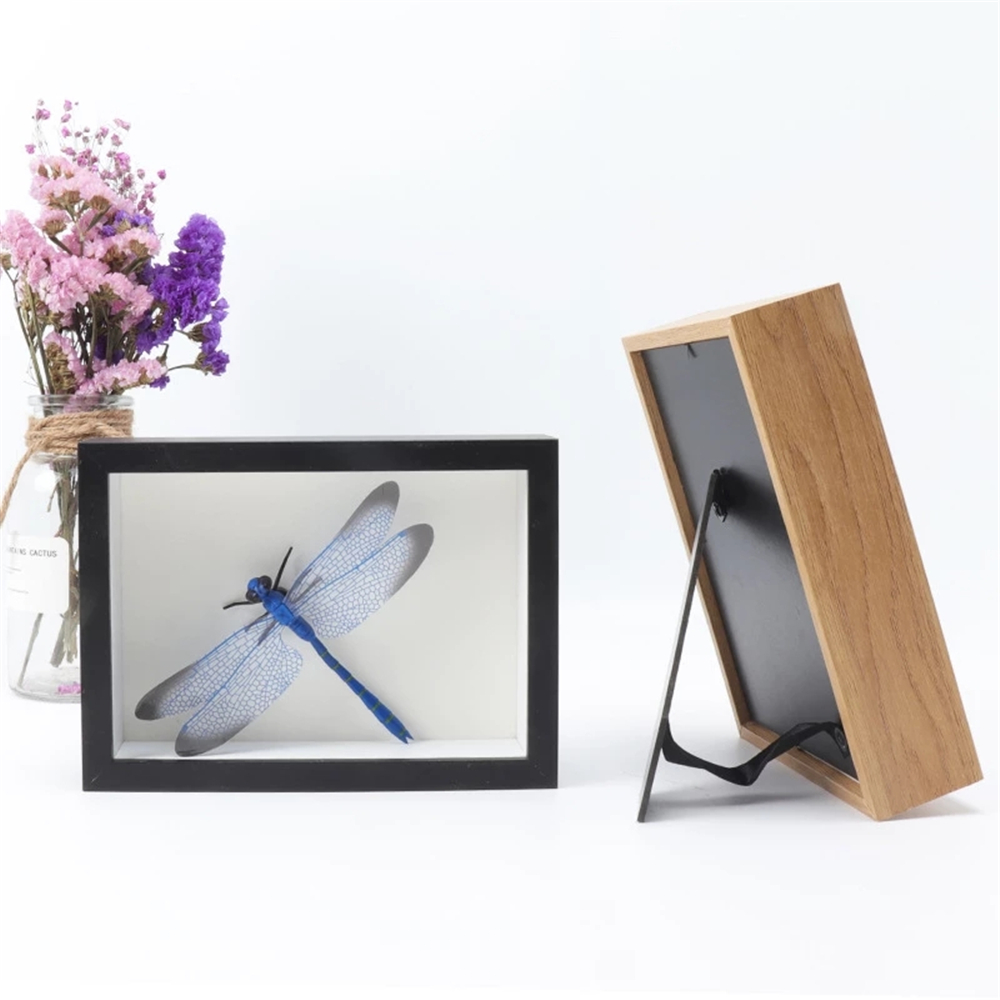 A46810-inch-3D-Hollow-Photo-Frame-Wood-Butterfly-Dragonfly-Dry-Flower-Frame-Home-Office-Desktop-Orna-1795357-4