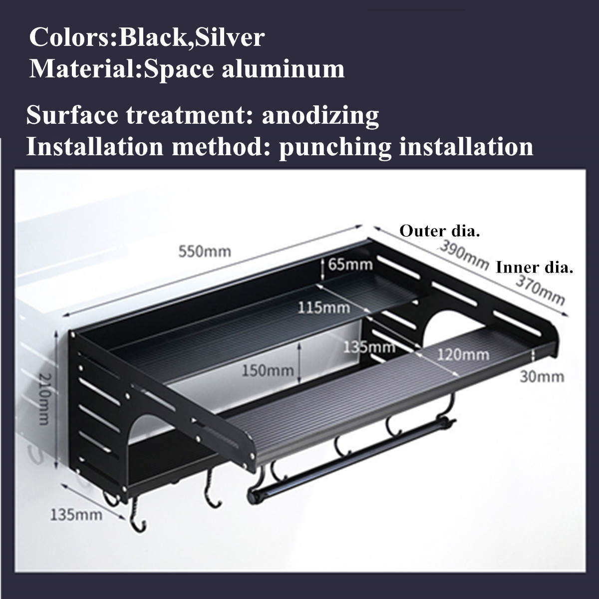 Aluminum-Microwave-Oven-Wall-Mount-Microwave-Kitchen-Desktop-Organizer-Racks-2-Layer-Oven-Stand-Kitc-1602461-3