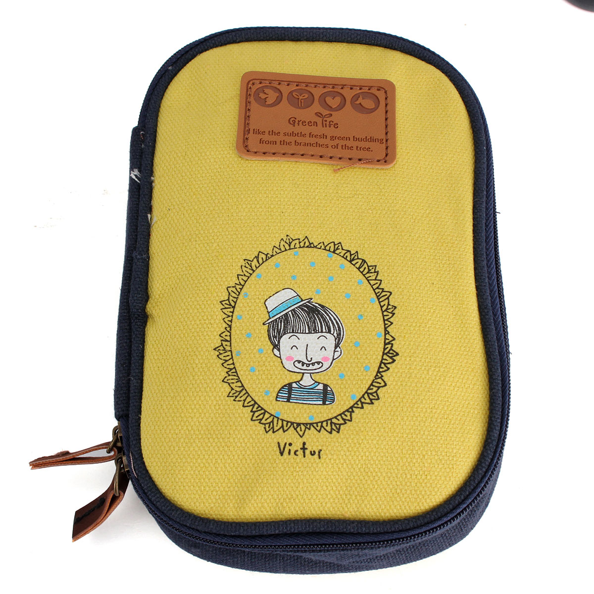 Childhood-Memory-Pencil-Case-Time-Canvas-Coin-Purse-Cosmetic-Bag-Double-Zipper-Storage-Bag-Multifunc-1558124-6