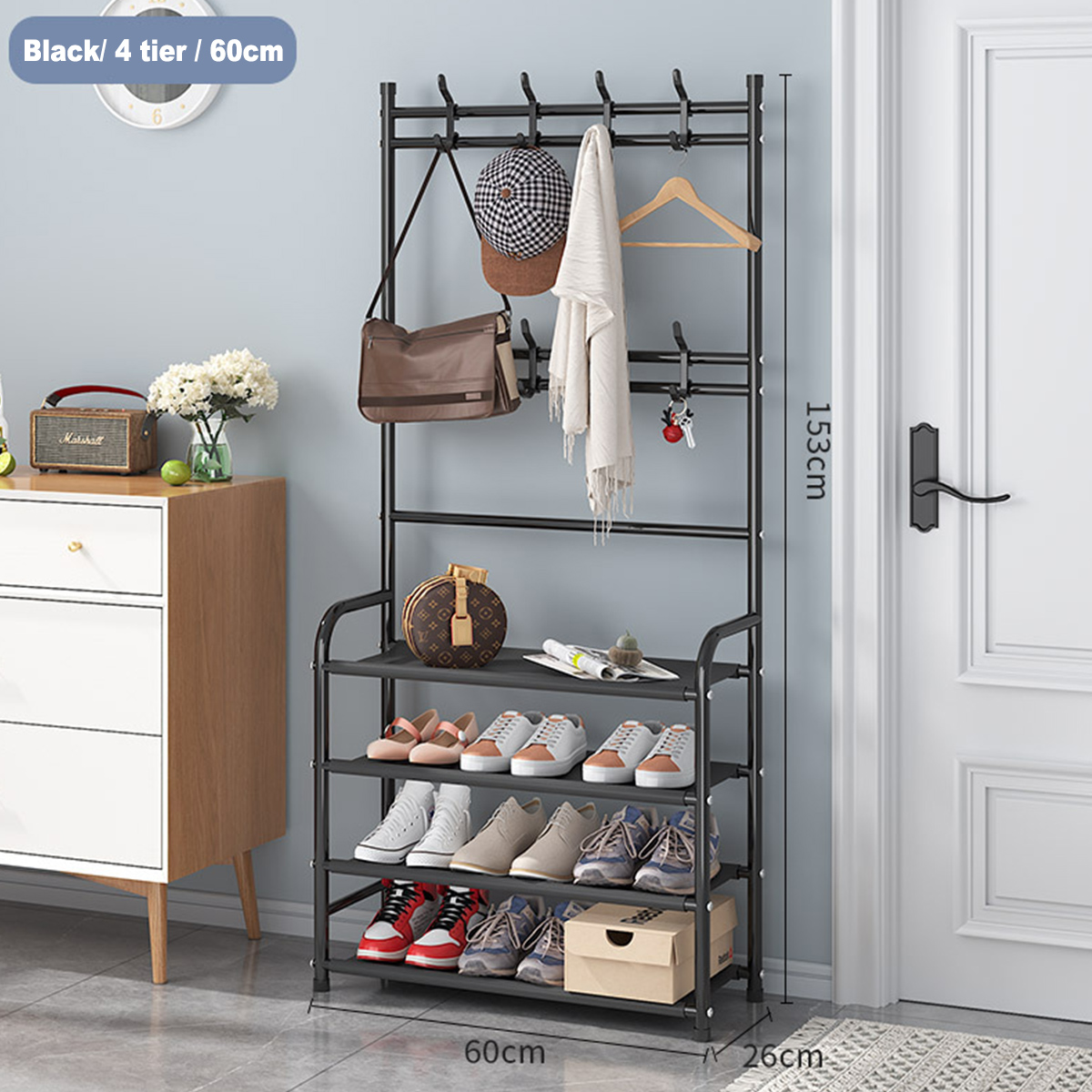 Clothes-Storage-Rack-Floor-Clothes-Rack-Shoes-Rack-Combination-For-Entryway-Livingroom-Restroom-Deco-1841513-12
