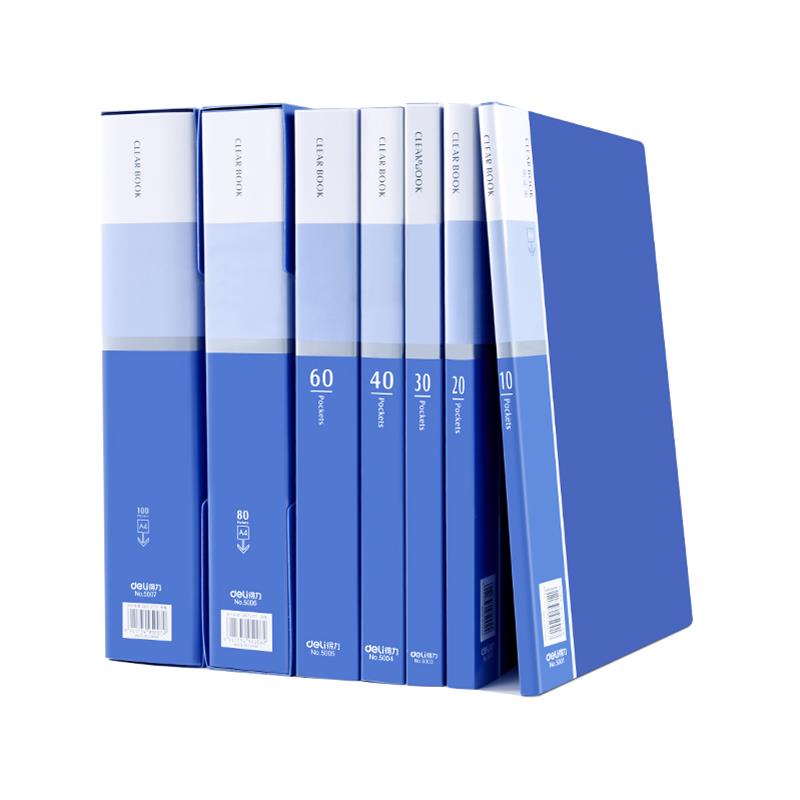 Deli-5060-Anti-static-A4-File-Folder-60-Pages-Brochure-Folder-Insert-Clip-Document-Folder-Informatio-1474256-2