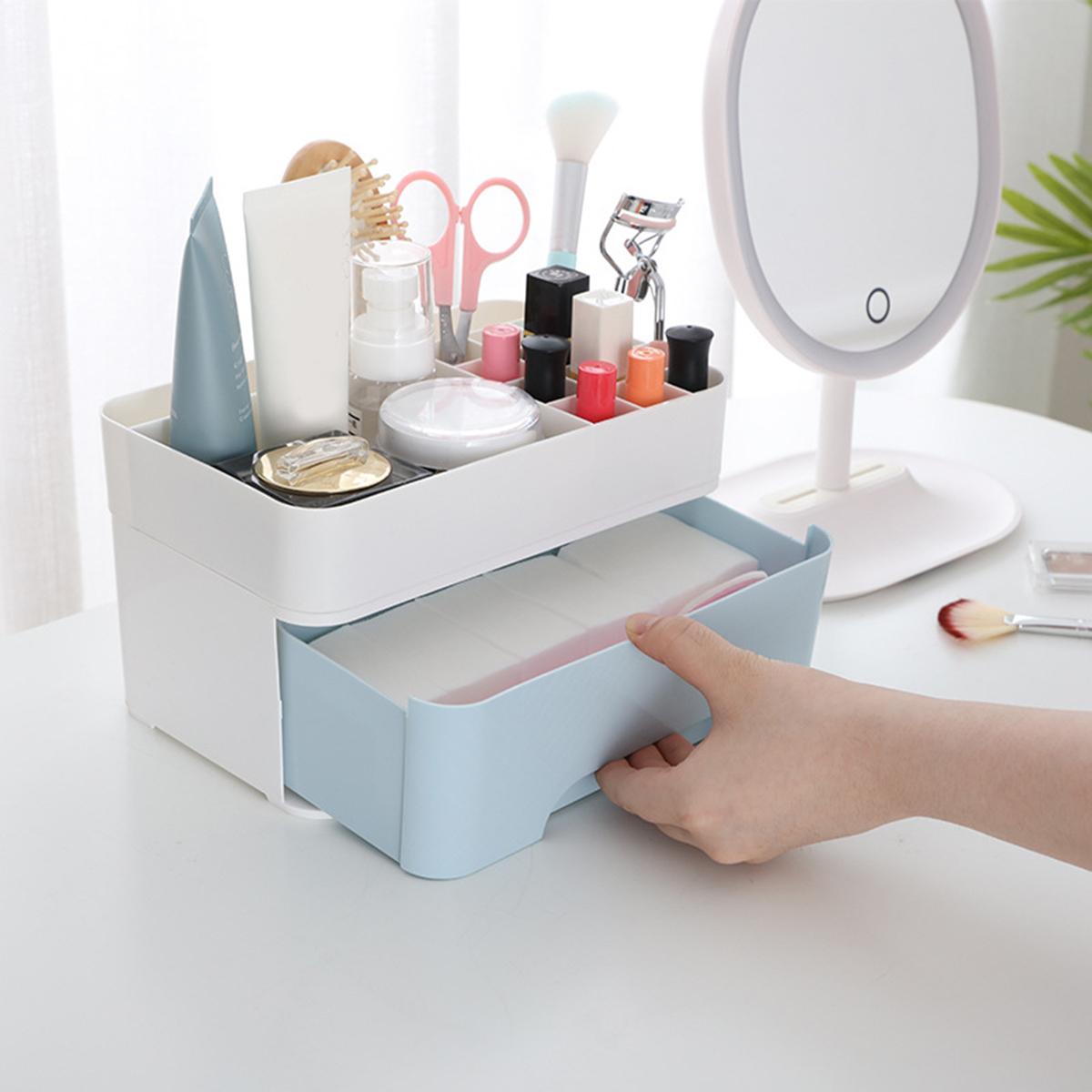 Desk-Skin-Care-Products-Storage-Box-Multi-functional-Lipstick-Cosmetic-Storage-Box-with-Drawer-Home--1763759-2