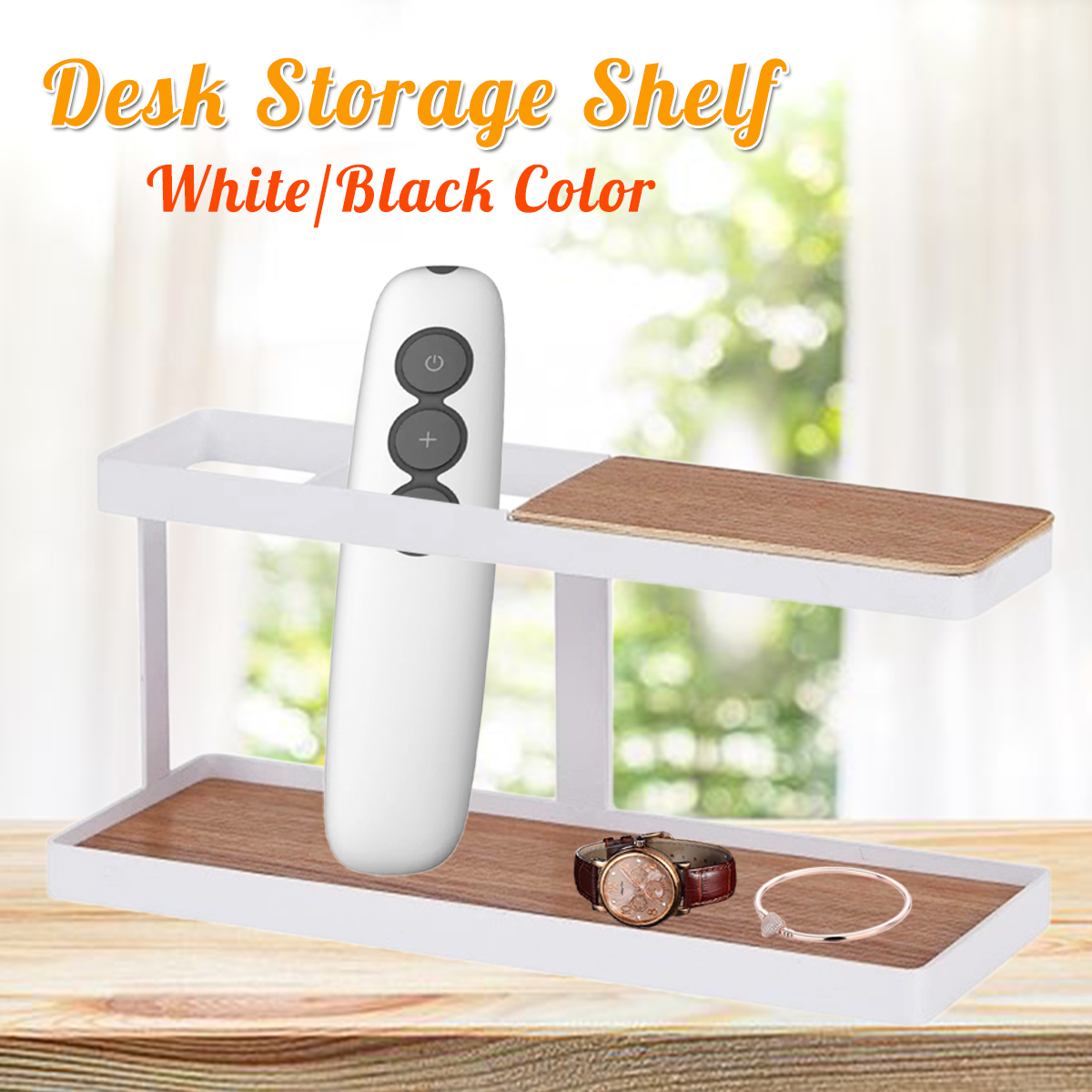 Desktop-Remote-Control-Storage-Shelf-Phone-Stand-Bracket-Keys-Storage-Rack-Organizer-1627800-1