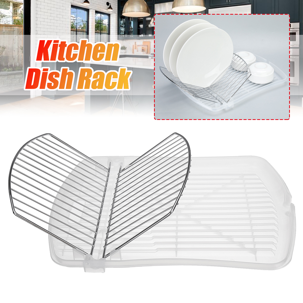 Dish-Drain-Rack-Kitchen-Bowls-Cups-Storage-Shelves-Foldable-Tray-Dish-Organizer-Kitchenware-Holder-1787691-1