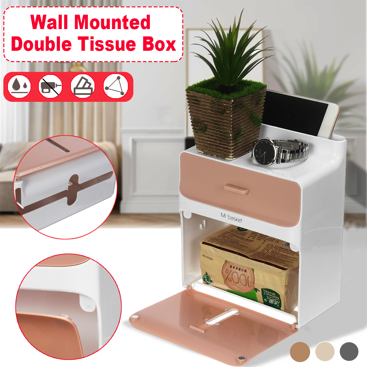 Double-Layers-Drawer-Tissue-Box-No-punching-and-Waterproof-Bathroom-Storage-Organizer-Household-Offi-1791199-1