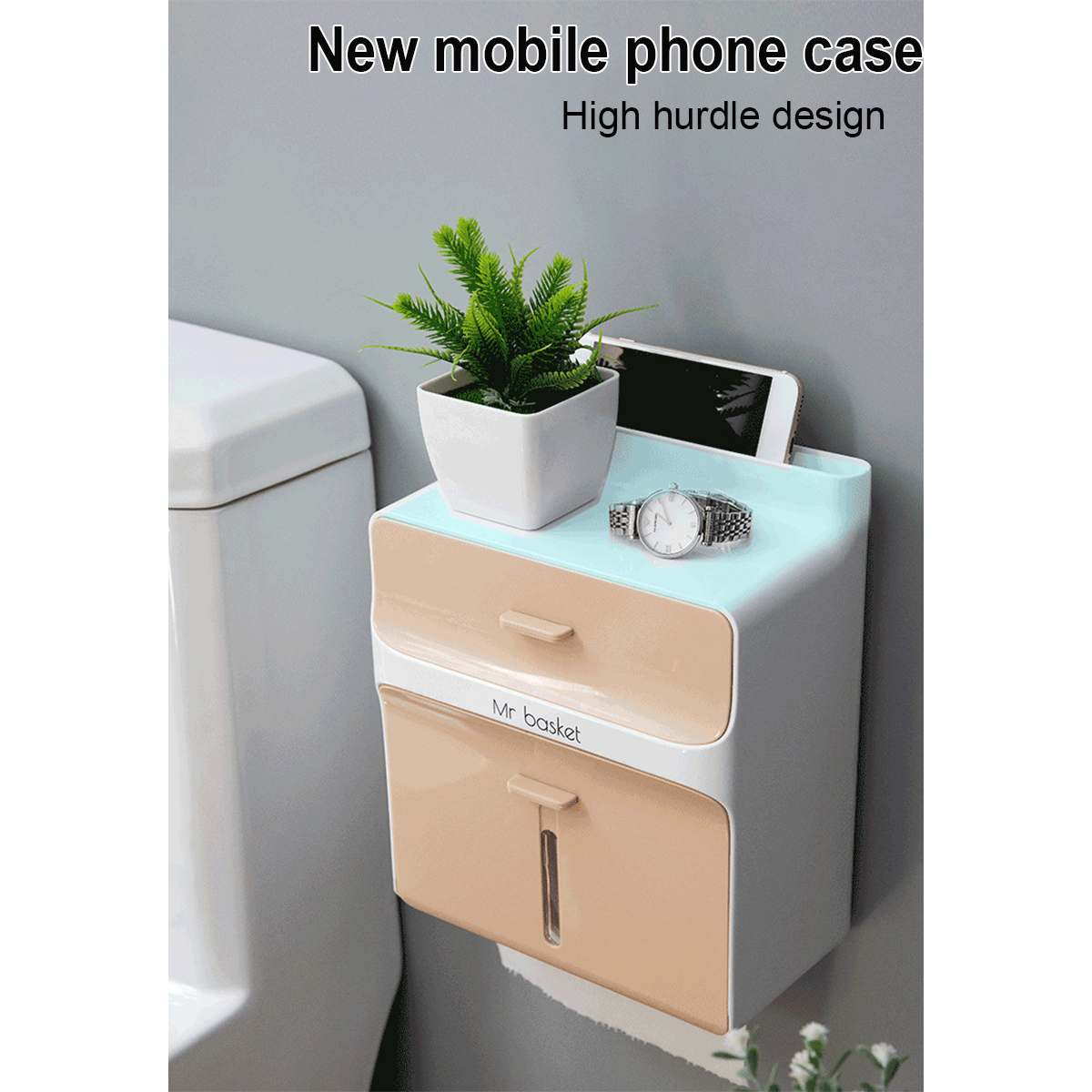 Double-Layers-Drawer-Tissue-Box-No-punching-and-Waterproof-Bathroom-Storage-Organizer-Household-Offi-1791199-8