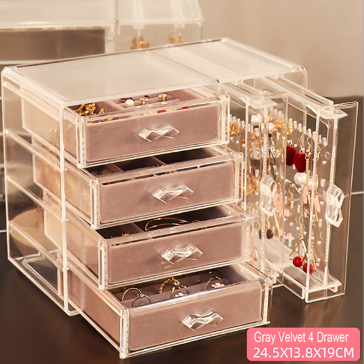 Dustproof-Transparent-Acrylic-Earrings-Jewelry-Storage-Box-Display-Stand-Rack-Tray-1688842-5