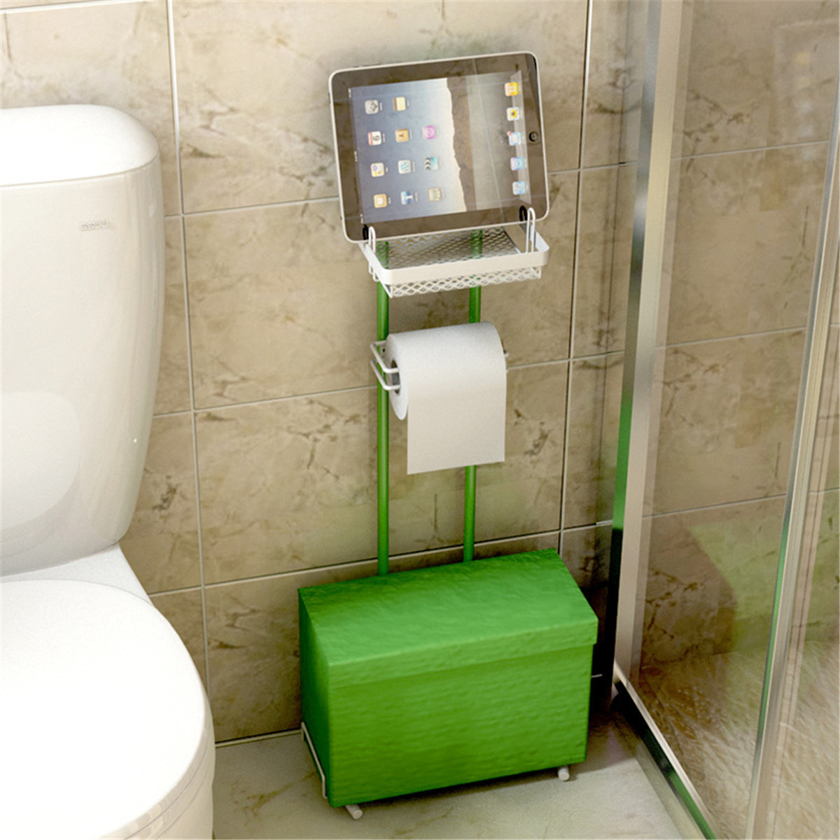 Floor-Toilet-Paper-Roll-Holder-Standing-Phone-Tablet-Holder-with-Storage-Rack-1781430-9