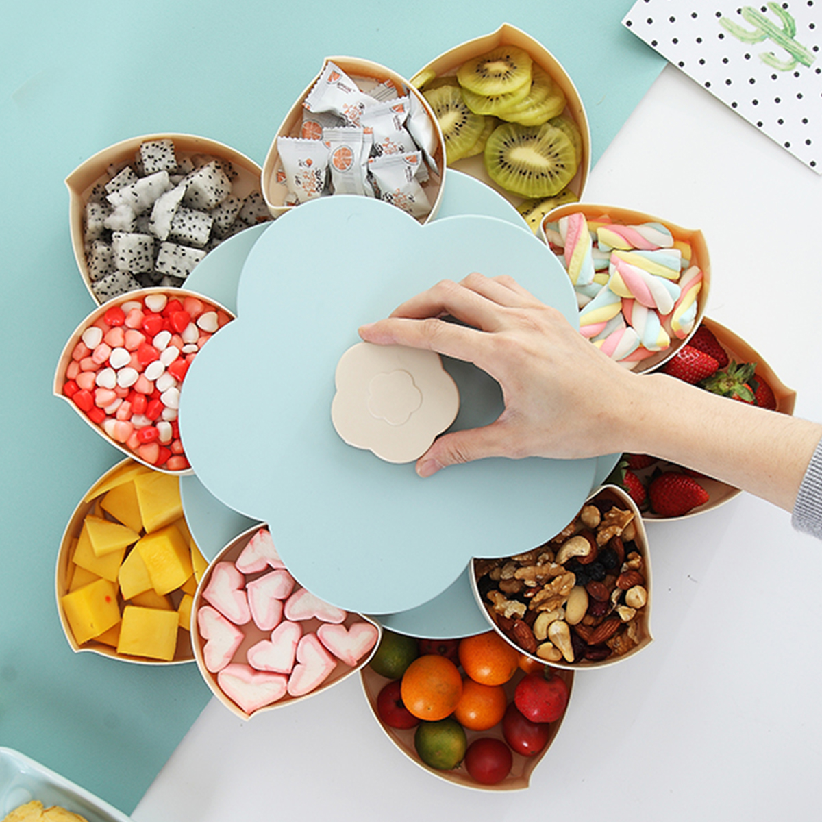 Flower-Rotating-Candy-Box-12-Layers-Dried-Fruit-Plate-Wedding-Snack-Serving-Tray-Desktop-Organizer-1576038-5