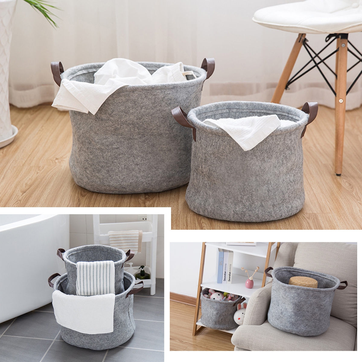 Foldable-Felt-Storage-Laundry-Hamper-Clothes-Basket-Bin-Toy-Hamper-with-Handle-Felt-Storage-Basket-B-1841073-5