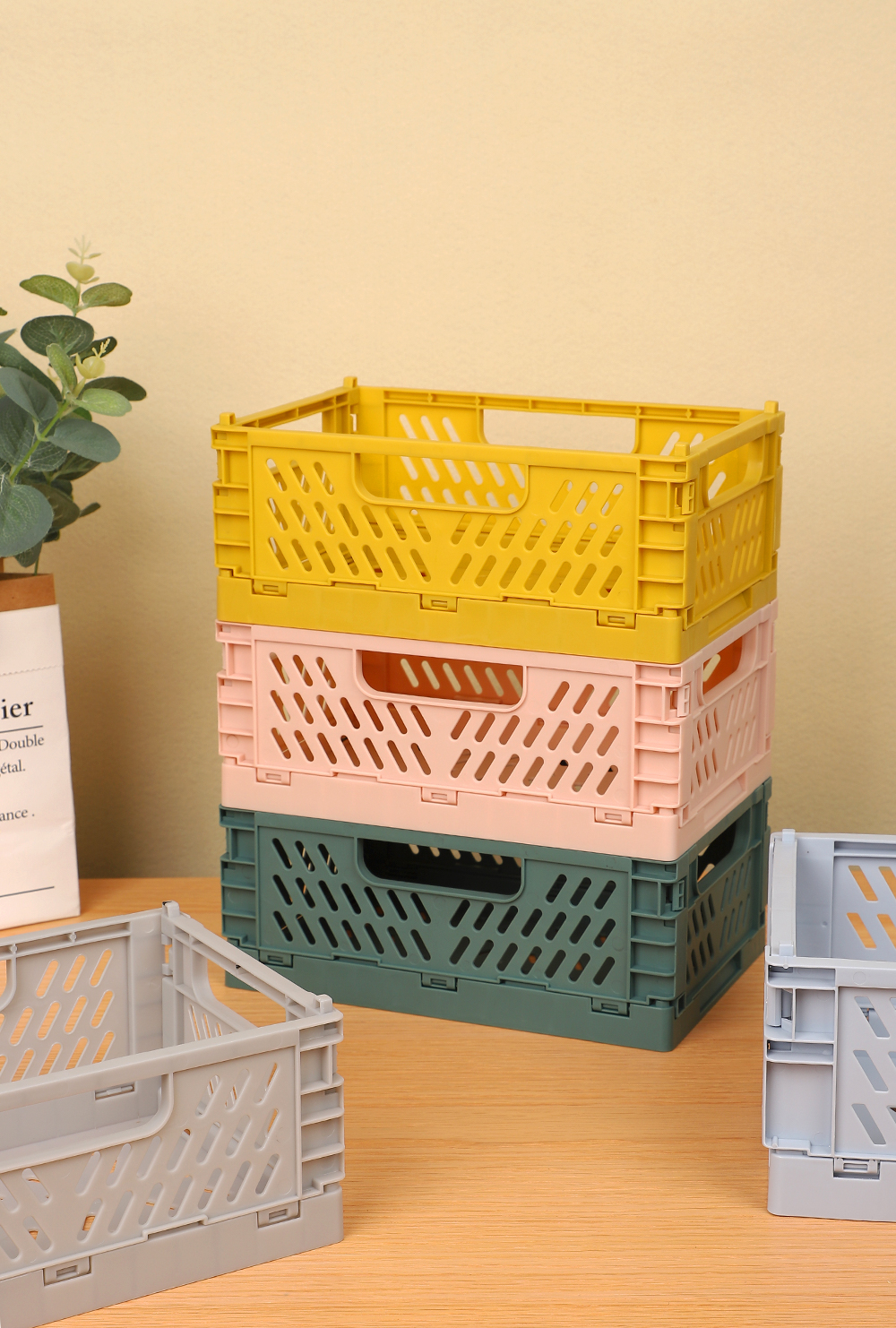 Foldable-Plastic-Storage-Box-High-Capacity-Desktop-Sundries-Storage-Basket-for-Office-Dormitory-Stat-1784748-1
