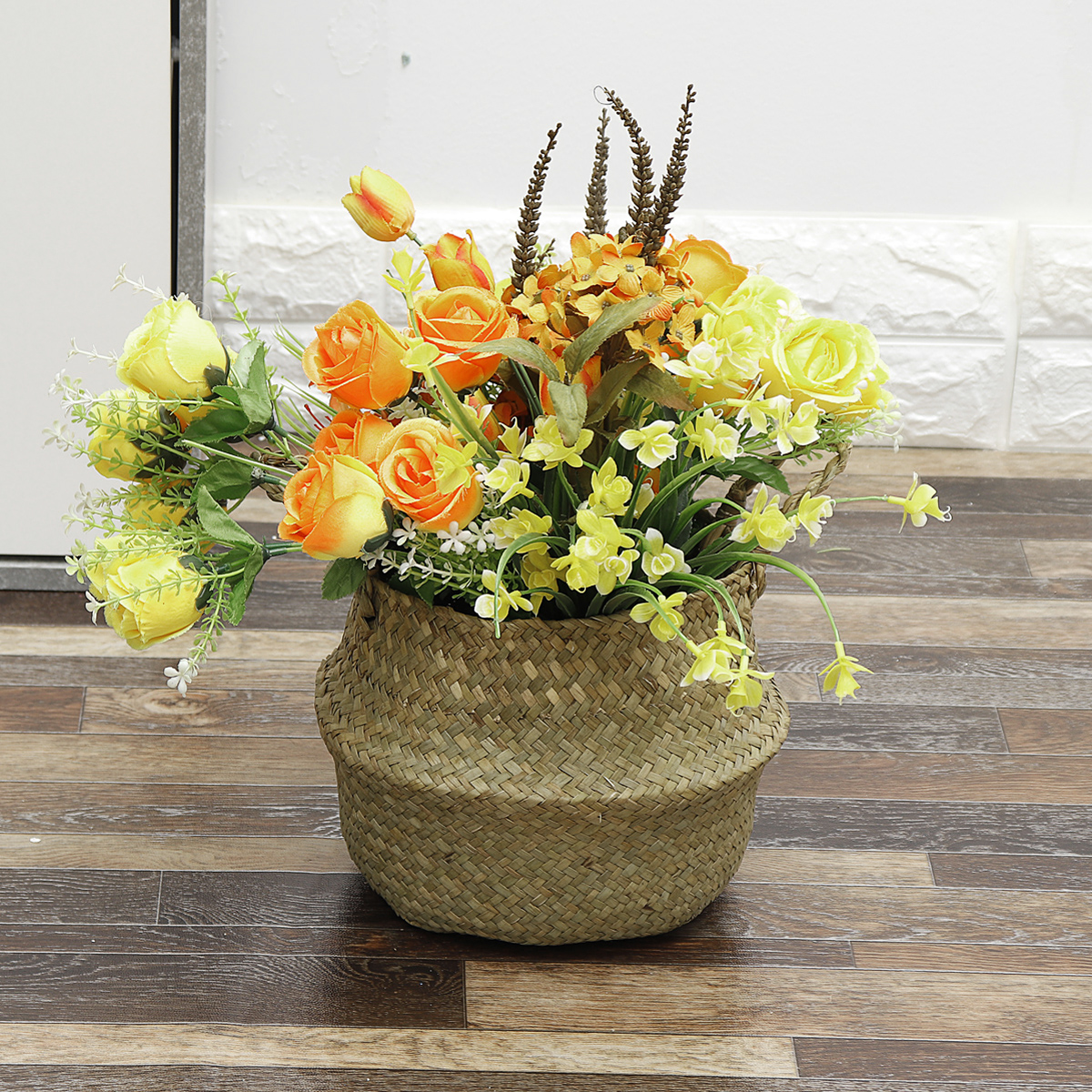 Folding-Seagrass-Storage-Basket-Home-Decorative-Rattan-Plant-Flower-Pot-Decor-Handmade-Woven-Wicker--1786658-8