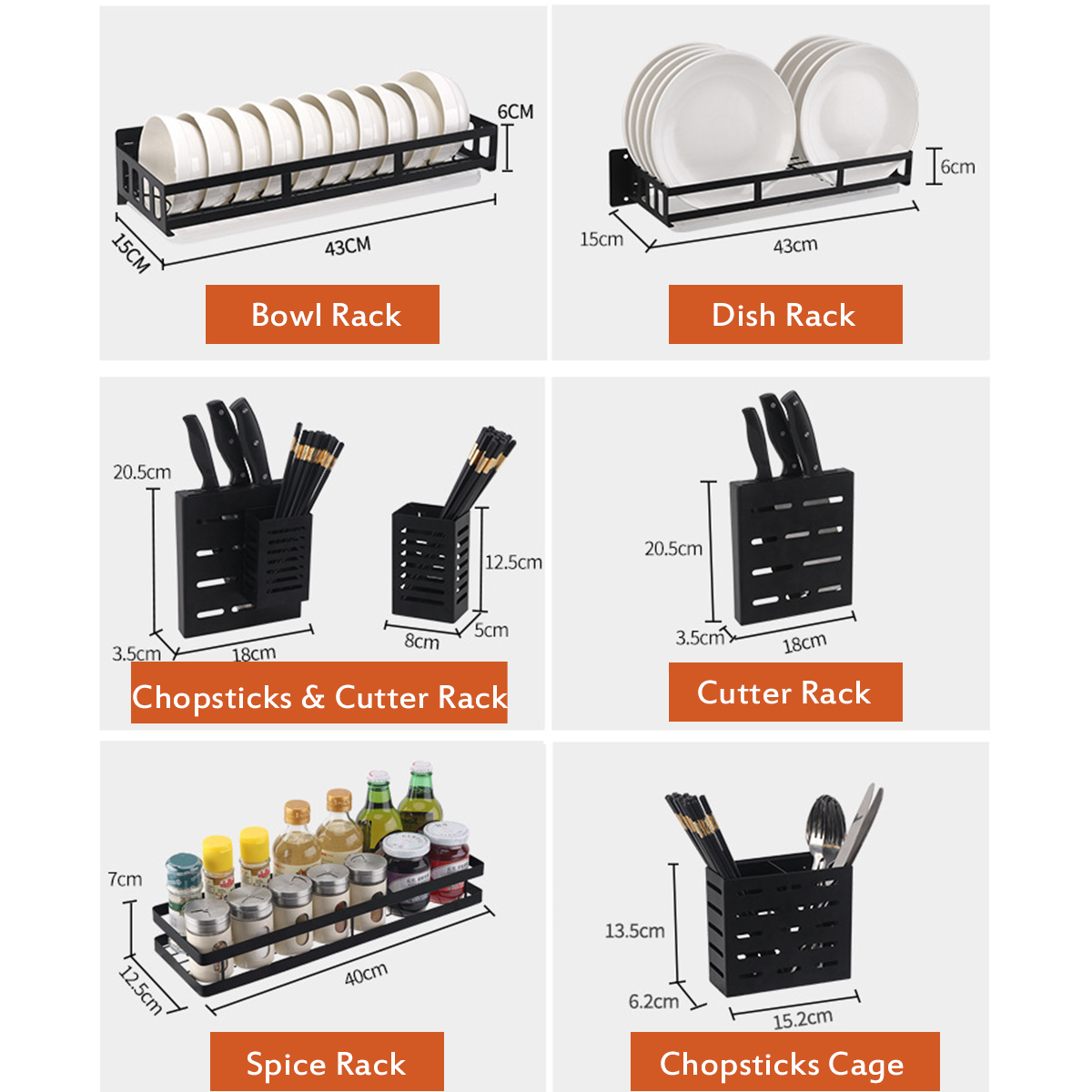 Kitchen-Plate-Racks-Stainless-Steel-Shelf-Dishes-Bowl-Spice-Storage-Wall-Mounted-Storage-Shelves-1661426-2