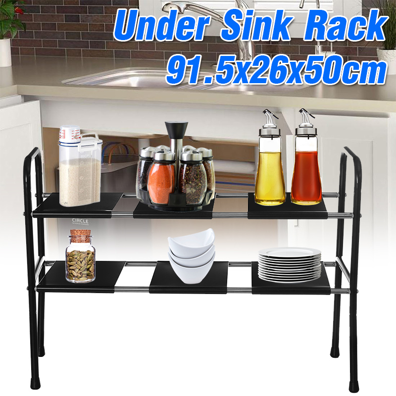 Kitchen-Storage-Rack-Under-Sink-Shelf-Books-Stand-Desktop-Space-Saving-Organizer-Holder-1801141-1