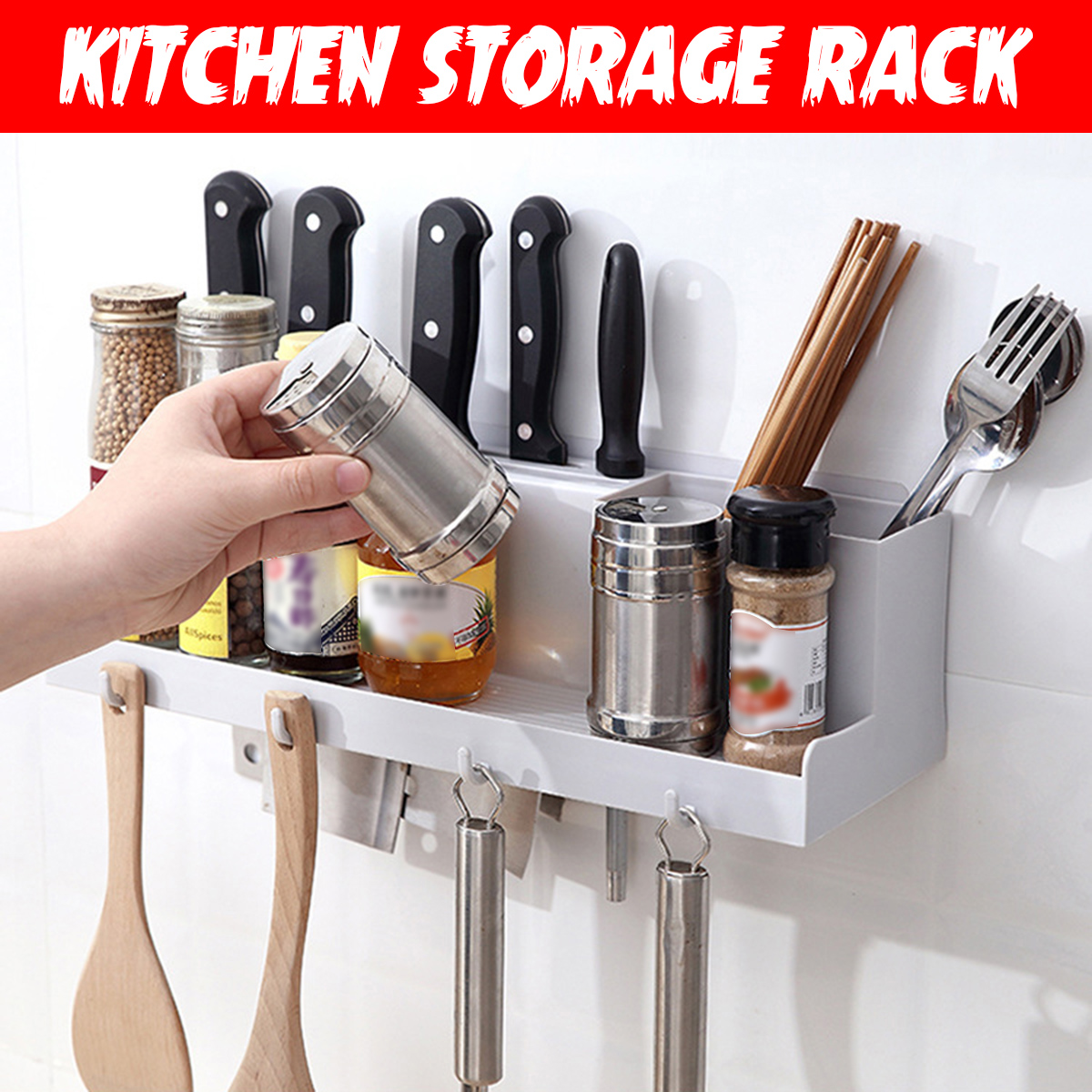 Kitchen-Wall-Mounted-Rack-Storage-Holder-Cutter-Spice-Seasoning-Jar-Multifunctional-Shelf-Organizer-1759322-1
