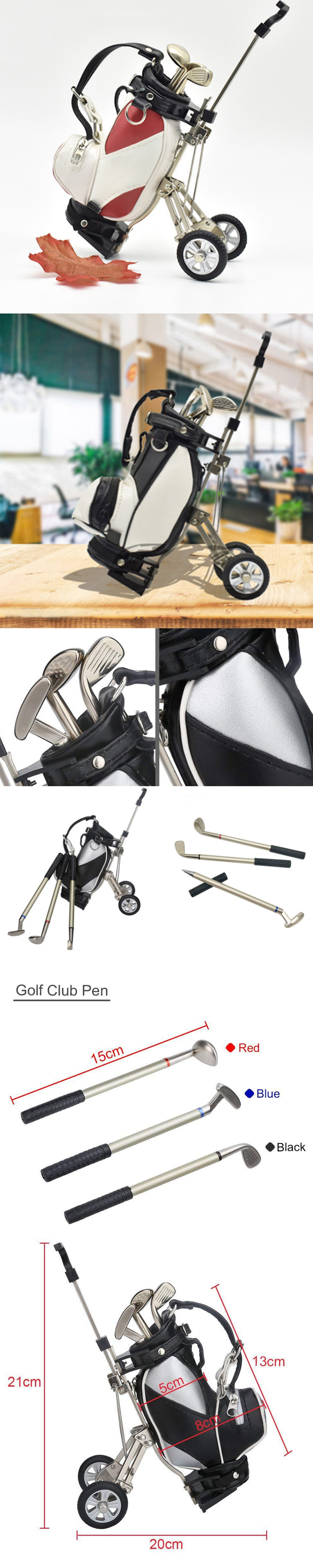 Mini-Golf-Bag-Appearance-Pen-Holder-with-Golf-Club-Putter-Ballpoint-Pen-Golfers-Gift-Box-Set-Desktop-1584778-1
