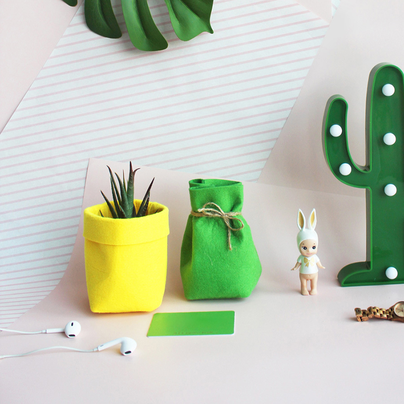 Multi-function-Home-Decorative-Felt-Desk-Stationery-Storage-Box-Kids-Toys-Storage-Bag-Office-1210596-4