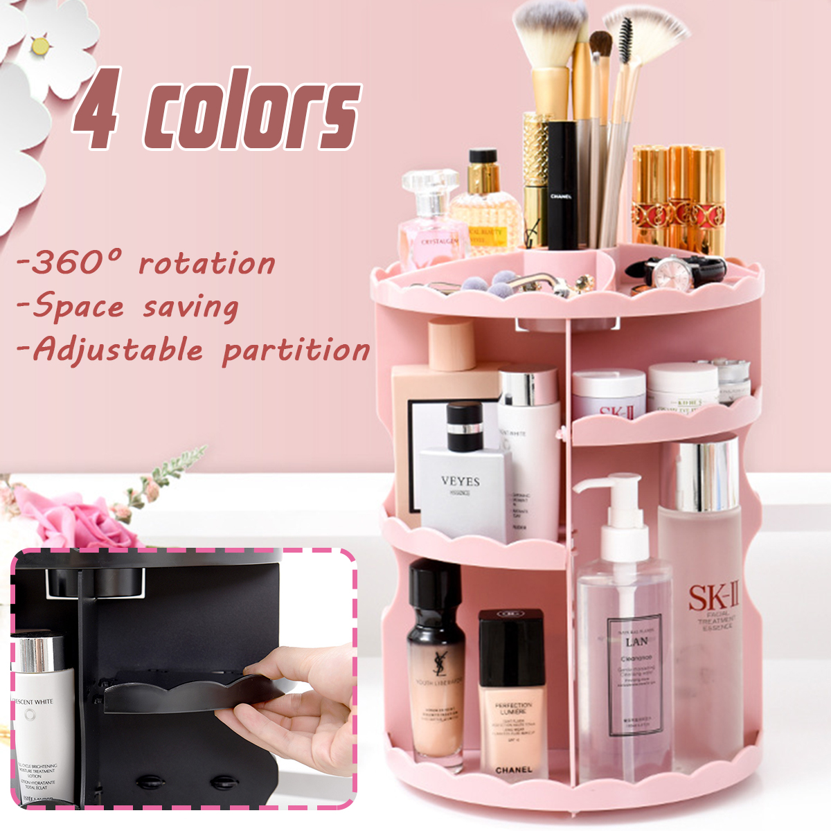 Multifunctional-Desktop-Storage-Box-Rotating-Makeup-Organizer-Case-Multi-Drawers-Large-Capacity-DIY--1578346-1