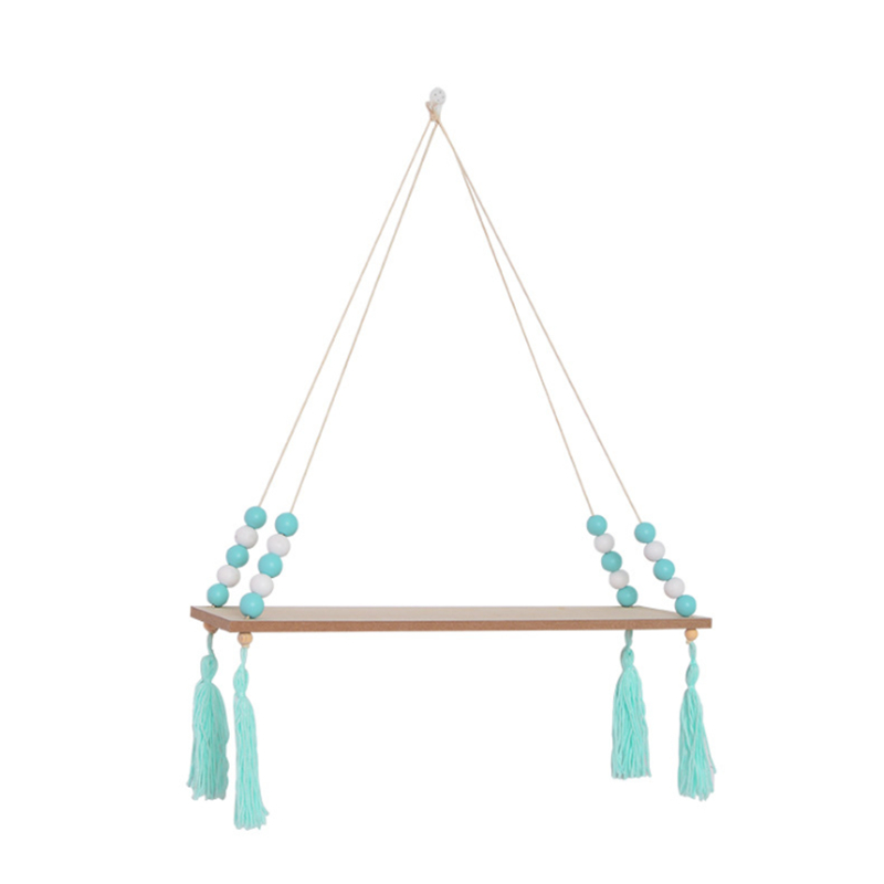 Nordic-Wood-Wall-Mounted-Shelf-Beads-Board-Tassels-Hanging-Storage-Shelf-Floating-Rack-Book-Holder-B-1736114-10